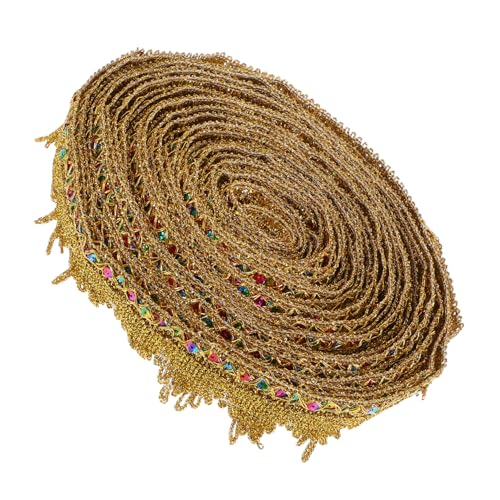 DOITOOL Goldene Spitzenborte mit Pailletten Vielseitiges DIY Material für Kleidung Blumenarrangements Scrapbooking und Partydekoration Geeignet für Bastel und Kostümprojekte DOITOOL Goldene Spitzenborte mit Pailletten Vielseitiges DIY Material für Kleidung Blumenarrangements Scrapbooking und Partydekoration Geeignet für Bastel und Kostümprojekte von DOITOOL