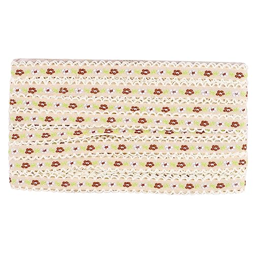 DOITOOL Goldenes Muster -Gurtband Spitzenband Stoff Schnürsenkel Stickerei trimmen bestickt Kleidung Spitzenbesatz Blumenspitze Vintage-Stickerei-Spitzenbesatz Yellow DOITOOL Goldenes Muster -Gurtband Spitzenband Stoff Schnürsenkel Stickerei trimmen bestickt Kleidung Spitzenbesatz Blumenspitze Vintage-Stickerei-Spitzenbesatz Yellow von DOITOOL