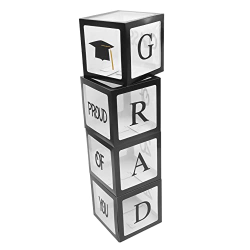 DOITOOL Graduation Balloon Boxes Set Dekorative Leere Boxen für Abschlussfeier Wiederverwendbar und Leicht für Kreative Party Dekorationen Zufällige Farbe DOITOOL Graduation Balloon Boxes Set Dekorative Leere Boxen für Abschlussfeier Wiederverwendbar und Leicht für Kreative Party Dekorationen Zufällige Farbe von DOITOOL