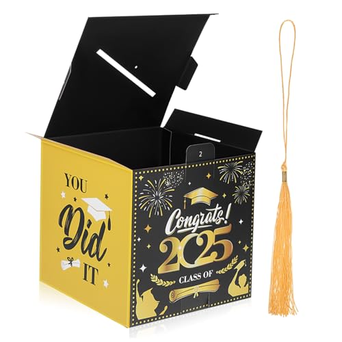 DOITOOL Graduation Card Box Leichte Stabile Aufbewahrungsbox für Abschlussfeier Kompakt Platzsparend mit Trendigen Vielseitig Einsetzbar als Partydeko und DOITOOL Graduation Card Box Leichte Stabile Aufbewahrungsbox für Abschlussfeier Kompakt Platzsparend mit Trendigen Vielseitig Einsetzbar als Partydeko und von DOITOOL