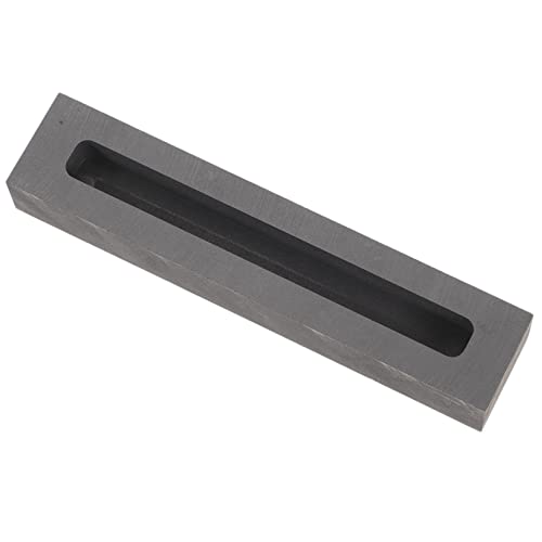 DOITOOL Graphit Gussform für Gold und Silber Hochtemperaturbeständiger Schmelztiegel mit Streifenform für Präzises Gießen und Schnelle Kühlung für Metallverarbeitung und Hobbyanwendungen von DOITOOL