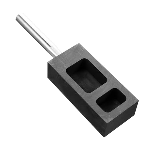 DOITOOL Graphit Gussform für Metallguss Robuste Wiederverwendbare Graphitform für Gießen von Edelmetallen Wie Gold Silber und Kupfer Effiziente Wärmeleitung für Experimente und DIY von DOITOOL