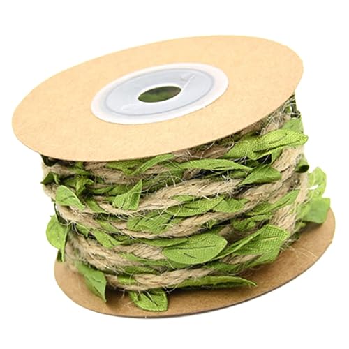 DOITOOL Grüne Dekoratives Hanfband Strapazierfähige Geschenkband Kordel Für Diy Garten Deko Einzugsgeschenk Wohnungsdeko von DOITOOL