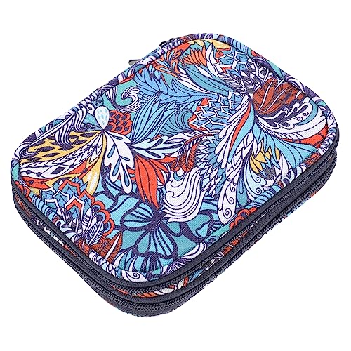 DOITOOL Häkelnadel Tasche mit Großer Kapazität Aufbewahrung für Strick und Häkelwerkzeuge Reißverschluss Organizer für Nähzubehör Praktischer für Diy Projekte von DOITOOL