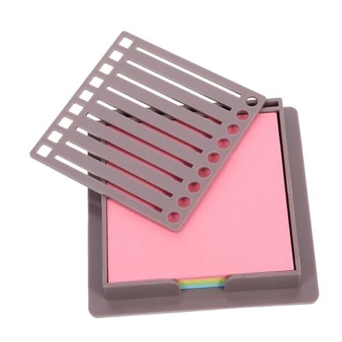 DOITOOL Haftnotiz Spender mit Schablone und Notizblock Organizer für Büro und Zuhause Haftnotizen Farben aus Robustem Material für Präzise Listen und Optimale Organisation von DOITOOL