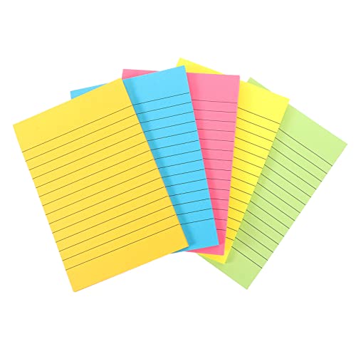 DOITOOL Haftnotizen Annotieren Notizblock notizbücher college regiert Notizpolster Rosa Memo-Aufkleber Haftnotizblöcke Aufkleber für Büronotizen abreißbare Memo-Sticker Papier Bunt von DOITOOL