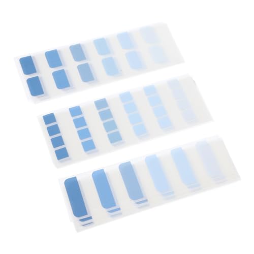 DOITOOL Haftnotizen Klebelaschen zum Kommentieren von Büchern Registerkarte "Annotation" Reiter Tags Etiketten Buchmarkierungen Buchregisterkarten Registerkarten Seite Index-Tabs PVC Blau von DOITOOL