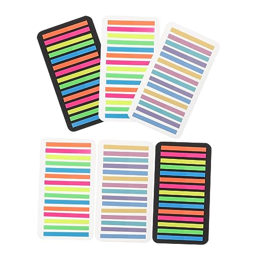 DOITOOL Haftstreifen für Notizen Selbstklebende Index Tabs aus Pet Transparent für Büro und Studium Markieren und Organisieren von Texten von DOITOOL