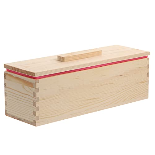 DOITOOL Handgemachte Seifenform Holzbox mit Silikonmold für Diy Seifenherstellung Praktisch Wiederverwendbar für Kreative Projekte und DOITOOL Handgemachte Seifenform Holzbox mit Silikonmold für Diy Seifenherstellung Praktisch Wiederverwendbar für Kreative Projekte und von DOITOOL