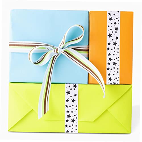 DOITOOL Handgemachtes Rippband Bunt Sternenbedrucktes Diy Geschenkband für Haaraccessoires Kuchen und Blumen Weiß von DOITOOL
