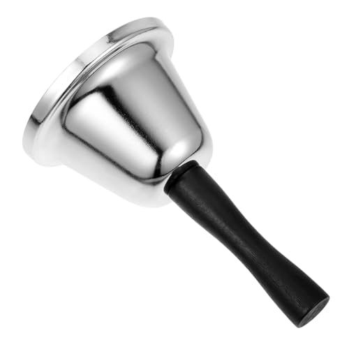 DOITOOL Handglocke Aus Edelstahl Hochzeitsglocken Handgehaltene Glocke Kleine Handglocken Handklingel Klassenglocke Für Klasse Glocke Handrufglocken Dienerglocke Holz Silver DOITOOL Handglocke Aus Edelstahl Hochzeitsglocken Handgehaltene Glocke Kleine Handglocken Handklingel Klassenglocke Für Klasse Glocke Handrufglocken Dienerglocke Holz Silver von DOITOOL