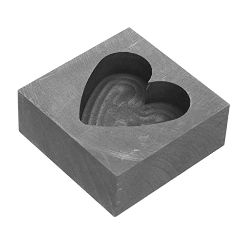 DOITOOL Herzförmige Graphit Gießform für Metallschmelze zum Gießen von Gold Silber Kupfer und Mehr Langlebig und Hitzebeständig für Handwerksprojekte und Kleine Metallgießarbeiten DOITOOL Herzförmige Graphit Gießform für Metallschmelze zum Gießen von Gold Silber Kupfer und Mehr Langlebig und Hitzebeständig für Handwerksprojekte und Kleine Metallgießarbeiten von DOITOOL