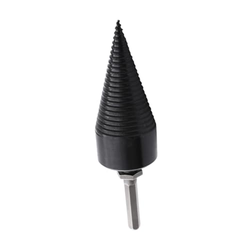 DOITOOL Hexagonal Hammer Drill Holzspalter Bohrer aus Karbonstahl Hoher Härtegrad Rutschfestes Design Langlebiges Spaltwerkzeug für Holz Kompatibel mit Bohrfutter von DOITOOL