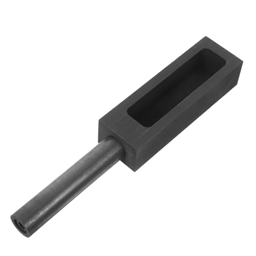 DOITOOL Hochreine Graphit Gießform mit Griff für Gleichmäßige Wärmeverteilung Hitzebeständig für Gold Silber Kupfer Metallbarren Schmelzen und Verfeinern von DOITOOL