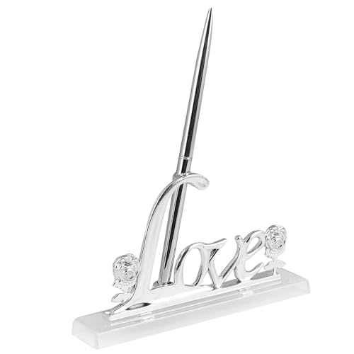 DOITOOL Hochzeits-Signierstift mit Metall-Rosen-Halter, Gästebuch-Kugelschreiber für Hochzeit, Braut, Verlobung, Valentinstag, Party-Geschenke DOITOOL Hochzeits-Signierstift mit Metall-Rosen-Halter, Gästebuch-Kugelschreiber für Hochzeit, Braut, Verlobung, Valentinstag, Party-Geschenke von DOITOOL