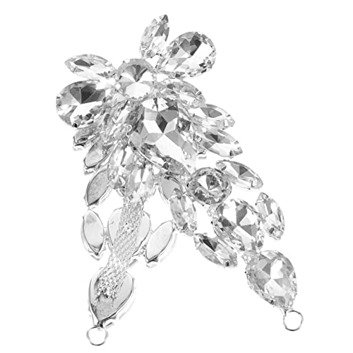 DOITOOL Hochzeitsflügelgürtel Mit Strass Applikation DIY Dekoration Für Brautkleider Modischer Kleidungsfleck Exquisite Details Gestaltungsmöglichkeiten Für Besondere von DOITOOL