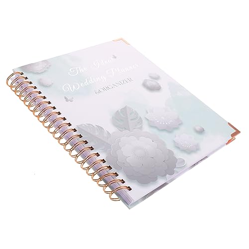 DOITOOL Hochzeitsplaner Buch Notizbuch für Braut Verlobungsnotizbuch mit Countdown Dekorativer Organizer für Hochzeitsfeiern und Jubiläen Romantisches Design von DOITOOL