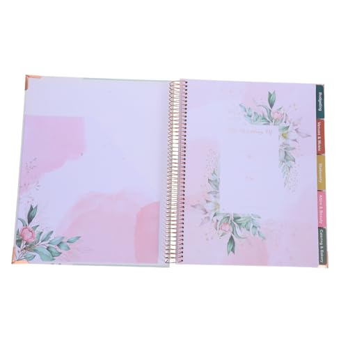 DOITOOL Hochzeitsplaner Weg Tag Verlobter Braut Hochzeitsplanung Gast Künstlicher Hochzeitsstrauß Hochzeitsnotizbuch Hochzeitsjournal verlobte Paare Planer-Notizbuch-Organizer Papier von DOITOOL