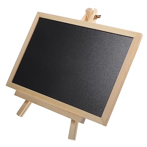 DOITOOL Hölzerne Tafel Magnetisches Zeichenbrett für Schilder für Mini-Kreidetafeln Kindertisch Kreidetafel Schild wiederverwendbare Mini-Tafel kleine Holztafel von DOITOOL