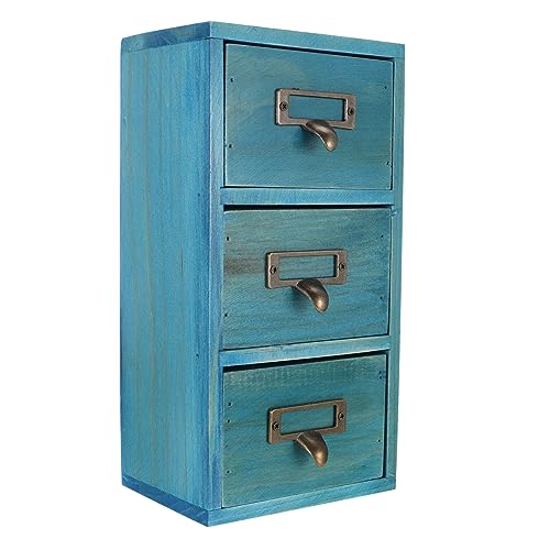 DOITOOL Holz Aufbewahrungsbox mit Fächern Multifunktionale Desktop Organizer für Schmuck Kosmetik und Bürobedarf Praktische Schubladenbox aus Natürlichem Holz für Schlafzimmer und von DOITOOL