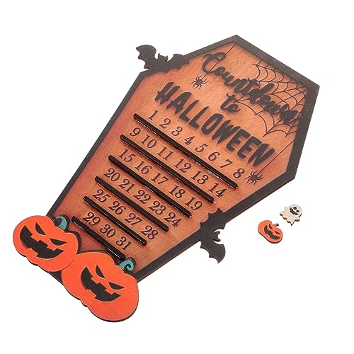 DOITOOL Holz Halloween Countdown Kalender Deko Ornament mit Kreativem Design Wiederverwendbarer für Wand Regal Festliche Herbst Party Dekoration DOITOOL Holz Halloween Countdown Kalender Deko Ornament mit Kreativem Design Wiederverwendbarer für Wand Regal Festliche Herbst Party Dekoration von DOITOOL