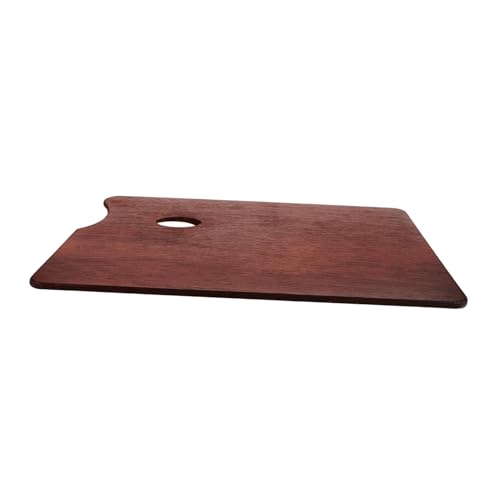 DOITOOL Holz Wasserfarben Mischpalette Oval Eckiges Design Glatte Oberfläche Praktische Künstlerpalette für Aquarell und Ölfarben Langlebig und Vielseitig für Malen von DOITOOL