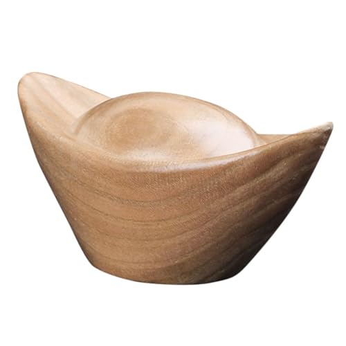 DOITOOL Holzfigur Ingot Statue Rustikales Holzornament für Wohn und Esszimmer Handgefertigte Dekoration für Schreibtisch und Auto für Innendekoration DOITOOL Holzfigur Ingot Statue Rustikales Holzornament für Wohn und Esszimmer Handgefertigte Dekoration für Schreibtisch und Auto für Innendekoration von DOITOOL