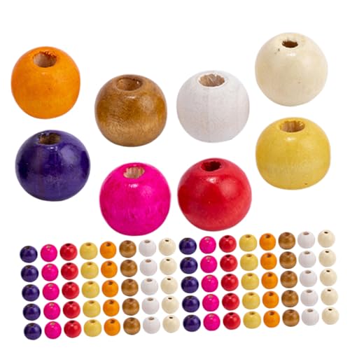 DOITOOL Holzperlen Mix Farben Basteln Schmuckherstellung DIY Armbänder Halsketten Zubehör Natürliche Glatte Oberfläche Einfach Auffädelbar DOITOOL Holzperlen Mix Farben Basteln Schmuckherstellung DIY Armbänder Halsketten Zubehör Natürliche Glatte Oberfläche Einfach Auffädelbar von DOITOOL