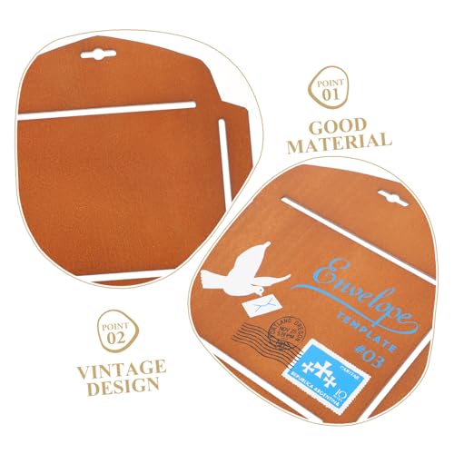 DOITOOL Holzschablone für Umschläge zum Basteln Vintage Briefumschlag Vorlage Langlebiges Diy Craft Template für Einladungen Weihnachtskarten Handgeschriebene Designs Holz DOITOOL Holzschablone für Umschläge zum Basteln Vintage Briefumschlag Vorlage Langlebiges Diy Craft Template für Einladungen Weihnachtskarten Handgeschriebene Designs Holz von DOITOOL