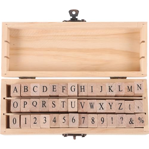 DOITOOL Holzstempel Großbuchstaben Alphabet Stempel für DIY Journaling Scrapbooking Briefkarten Basteln Leicht Tragbar mit Aufbewahrungsbox DOITOOL Holzstempel Großbuchstaben Alphabet Stempel für DIY Journaling Scrapbooking Briefkarten Basteln Leicht Tragbar mit Aufbewahrungsbox von DOITOOL