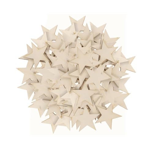 DOITOOL Holzsterne, 100 Stück Weihnachtsdekorationen aus Holz zum Aufhängen, 30 Mm Große Diy-holzornamente für Tischdekoration, Kunsthandwerk, Hochzeiten Und Partys, Beige Bastelstücke DOITOOL Holzsterne, 100 Stück Weihnachtsdekorationen aus Holz zum Aufhängen, 30 Mm Große Diy-holzornamente für Tischdekoration, Kunsthandwerk, Hochzeiten Und Partys, Beige Bastelstücke von DOITOOL