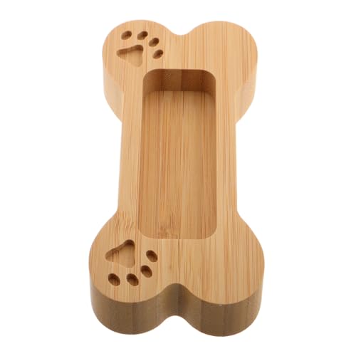 DOITOOL Hundeknochen Visitenkartenhalter aus Holz Kreativer Schreibtisch Organizer für Büro Platzsparend und Multifunktional Design für Ansprechende Präsentation von Visitenkarten von DOITOOL