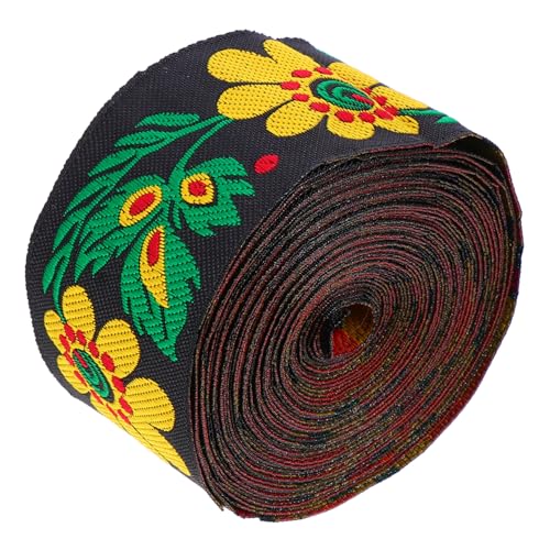 DOITOOL Jacquard-gurtband Jacquardband Gänseblümchenband Stoffband Bestickter Bandbesatz Aus Jacquard Gemustertes Band Jacquard-besatz Gewebte Trimmen Stickerei Schwarz Polyestergarn DOITOOL Jacquard-gurtband Jacquardband Gänseblümchenband Stoffband Bestickter Bandbesatz Aus Jacquard Gemustertes Band Jacquard-besatz Gewebte Trimmen Stickerei Schwarz Polyestergarn von DOITOOL