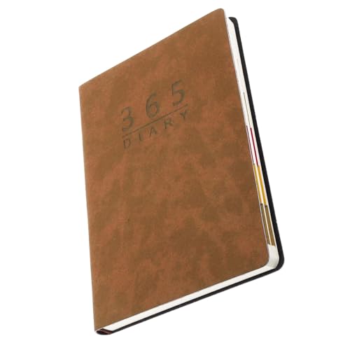 DOITOOL Jahresplaner Notizbuch mit Weichem Einband Braun Tage Tages und Monatsplaner Kompaktes Leichtes Agenda Notizheft für Studenten Büro und Reisen Organizer Notizbuch mit DOITOOL Jahresplaner Notizbuch mit Weichem Einband Braun Tage Tages und Monatsplaner Kompaktes Leichtes Agenda Notizheft für Studenten Büro und Reisen Organizer Notizbuch mit von DOITOOL