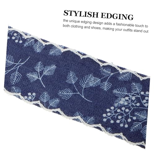 DOITOOL Jeansband mit Modischem Fransenrand Vielseitiges Denim band Breit für DIY Kleidung Schuhdekorationen Haarschleifen und Bastelarbeiten Trendiges Nähzubehör von DOITOOL