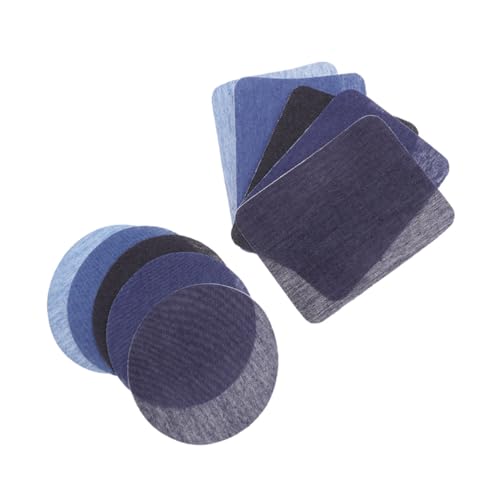 DOITOOL Jeansflicken zum Aufbügeln Baumwoll Denim Patch Aufnäher für Ellenbogen Knie Ärmel Reparatur DIY Kleidung Jacken Hosen Taschen Hüte Quadratisch und Rund Blaue Farbmischung DOITOOL Jeansflicken zum Aufbügeln Baumwoll Denim Patch Aufnäher für Ellenbogen Knie Ärmel Reparatur DIY Kleidung Jacken Hosen Taschen Hüte Quadratisch und Rund Blaue Farbmischung von DOITOOL