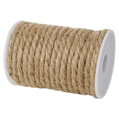 DOITOOL Jute Seil Robustes Juteseil für Bastelprojekte Garten Deko und Katzenkratzbaum Naturfaserseil für Kreative Anwendungen Langlebig und Vielseitig Einsetzbar von DOITOOL
