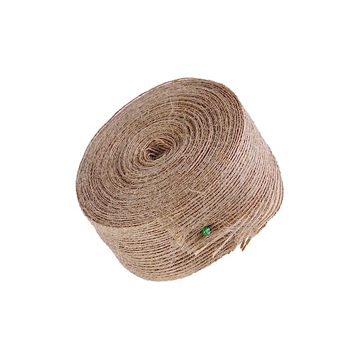 DOITOOL Juteband Breit Naturfarben Robustes Juteripsband für Dekoration DIY Basteln Geschenkverpackung und Heimtextilien Hellbraun von DOITOOL