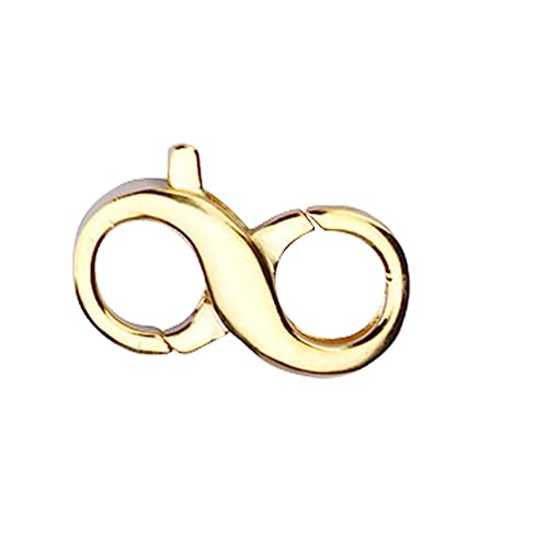 DOITOOL Karabinerverschluss für Schmuck Diy Doppelöffnung Kettenverbinder Extender für Armbänder und Handgefertigte Schmuckzubehörteile Vergoldet von DOITOOL