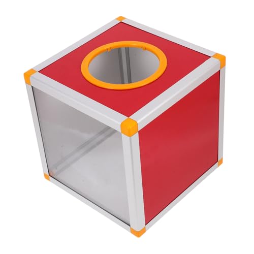DOITOOL Kasten -Box Gewinnspielkugeln Großer Tombola-Verlosungsbehälter Tombola für Tickets Lagerung von Tombola-Tickets Tickettrommel Aluminiumlegierung rot DOITOOL Kasten -Box Gewinnspielkugeln Großer Tombola-Verlosungsbehälter Tombola für Tickets Lagerung von Tombola-Tickets Tickettrommel Aluminiumlegierung rot von DOITOOL