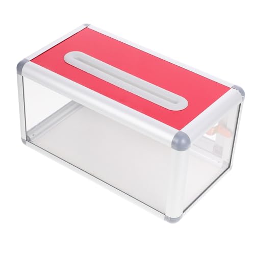 DOITOOL Kasten Namenskarten-Organizer Deckel Schreibtisch klein schlank Lagerung Bequemer Kartenhalter Visitenkartenhalter-Organizer Aufbewahrungsbox für Karten Aluminiumlegierung von DOITOOL