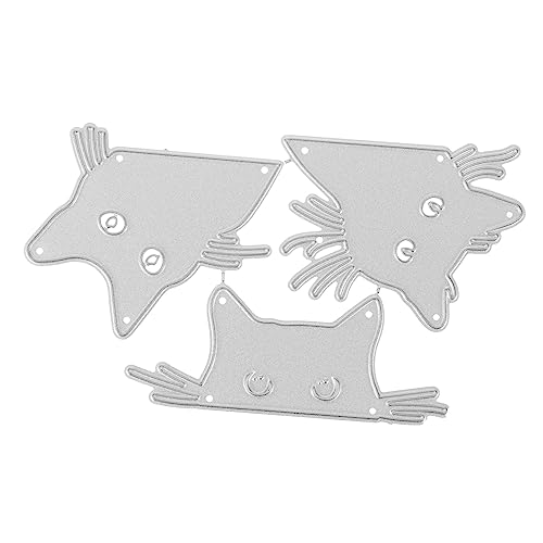 DOITOOL Katzen Stanzschablonen Metall Cutting Dies für Kartenherstellung und Papierbasteln Vielseitige Stanzformen für Kreative Diy Projekte für Scrapbooking und Dekoration von DOITOOL