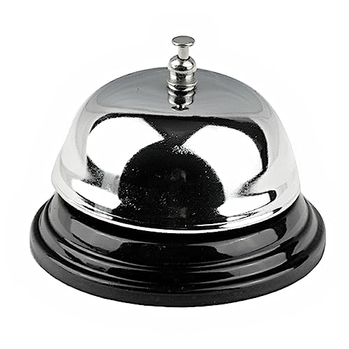 DOITOOL Klassische Tischglocke für Empfangsservice Silber Hotelrezeption Bar Laut und Klarer Einfache Bedienung Design DOITOOL Klassische Tischglocke für Empfangsservice Silber Hotelrezeption Bar Laut und Klarer Einfache Bedienung Design von DOITOOL