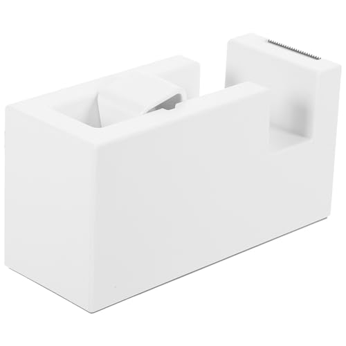 DOITOOL Kleberoller Kleiner Tragbarer Klebebandabroller mit Stabilem Halter und Schnellem Tape Cutter für Büro Schule Zuhause Vielseitig Einsetzbar Weiß von DOITOOL