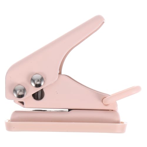 DOITOOL Kleiner Lochpunsch Einzellochstempel Tragbar Mini-locher Für Basteln Form Werkzeug Scrapbook -tools Handwerk Papier Schule Locher Einzeln Eins Kind Rosa Eisen von DOITOOL