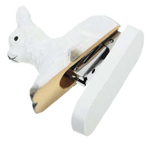 DOITOOL Kompakter Holz Tacker Tierform Handlicher Mini Heftgerät für Büro Tragbarer Schreibtisch Heftklammerer mit Stilvollem Design Praktische Schreibtisch Zubehör für Home Office von DOITOOL