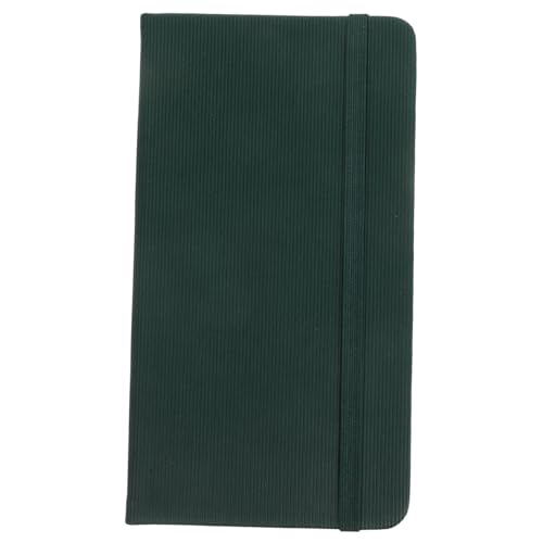 DOITOOL Kompaktes Notizbuch mit Elastischem Verschluss Kleines PU Leder Tagebuch Mini Journal für Reisen Arbeit Tägliche Notizen Handlich für Männer und Frauen Dunkelgrün Strapazierfähiges von DOITOOL