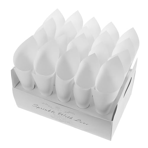 DOITOOL Konfetti Papier Tüten Für Hochzeiten Party Favor Boxen Zum Blumenschmuck Werfen Kleine Papiertüten Mit Halter Für Blumensträuße Und Dekoration Diy Konfetti Kegel Aus Stabilem von DOITOOL