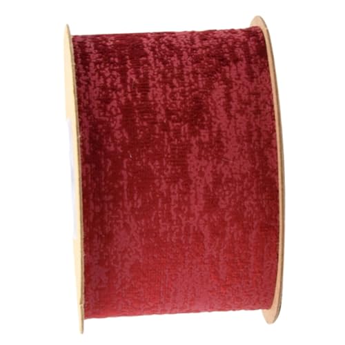 DOITOOL Kontrastfarbiges Satinband Dunkelrot Langlebiges Geschenkband für DIY Schleifen Party Hochzeitsdekoration Bastelband für Verpackung Haarschleifen und Scrapbooking von DOITOOL