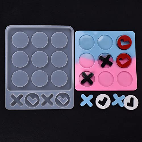 DOITOOL Kreative Silikonform für DIY Tischspiel Langlebig Leicht Entformbar Wiederverwendbar für Epoxidharz Würfel und Brettspielgestaltung Weiß Praktisches Bastelzubehör von DOITOOL